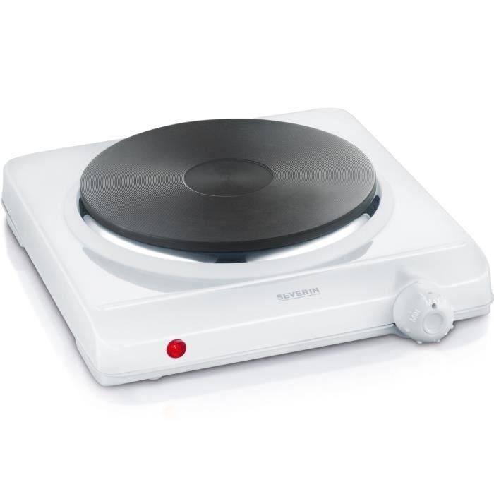 SEVERIN KP1091 Rechaud - placa eléctrica 1500W - diámetro 18 cm - termostato regulable - espacios de cocina pequeños ideales / Blanco SEVERIN KP1091 Rechaud - placa eléctrica 1500W - diámetro 18 cm - termostato regulable - espacios de cocina pequeños ideales / Blanco