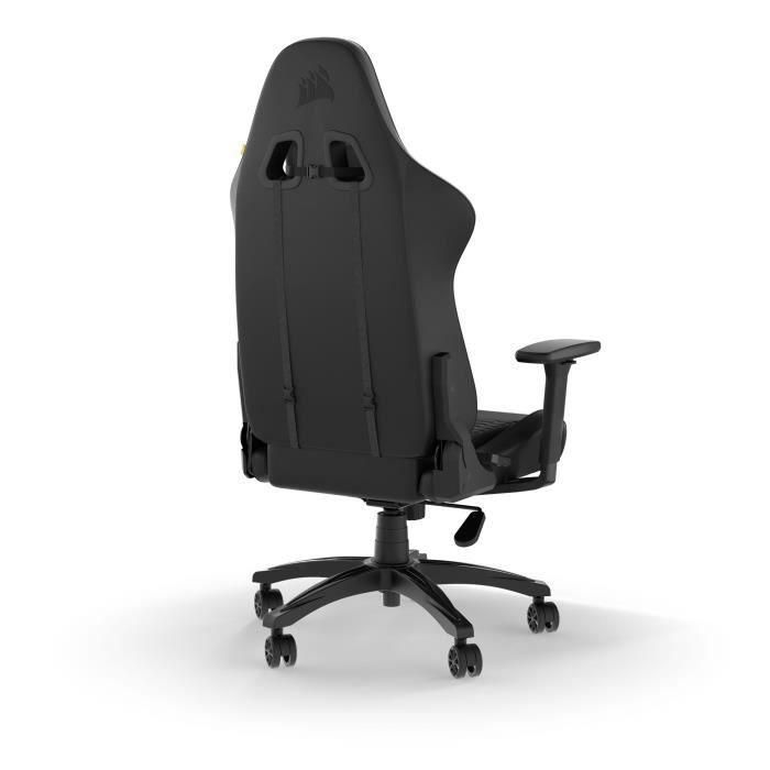 Corsair - Silla de oficina - Sillón de juegos - TC100 Relajado - Similar - Ergonomic - Arrojes ajustables - Negro - (CF -9010050 -WW) 3 Corsair - Silla de oficina - Sillón de juegos - TC100 Relajado - Similar - Ergonomic - Arrojes ajustables - Negro - (CF -9010050 -WW) 3