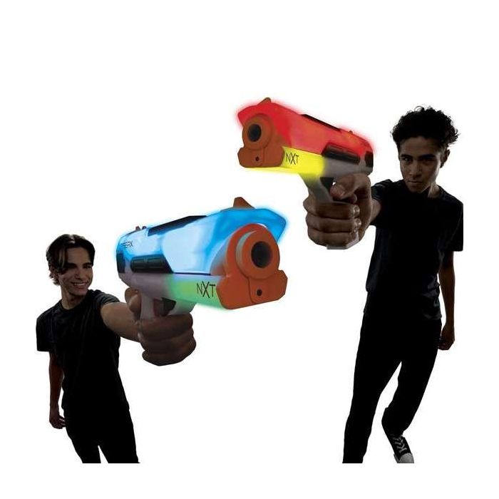Bizak LaserX Next Level Pack Doble Blasters Láser con Escudo de Energía, 2 Modos de Disparo, Juego Juguete para Niños +3 Años 4
