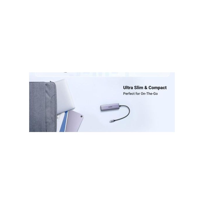 Ugreen 20956A Hub de Interfaz Usb Tipo C 5000 Mbit/S Plata 6