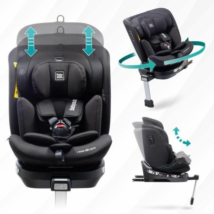 Silla de coche - BABYAUTO - AITANA GRIS ANTRACITA - Desde el nacimiento hasta los 12 años - 0-36 kg - I-Size - ISOFIX - Giratoria 360° - ECE R129 2 Silla de coche - BABYAUTO - AITANA GRIS ANTRACITA - Desde el nacimiento hasta los 12 años - 0-36 kg - I-Size - ISOFIX - Giratoria 360° - ECE R129 2