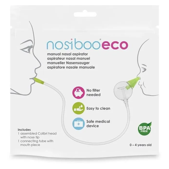 Nosiboo Eco fly Aspirador Nasal Manual para Bebé - Sin Dolor, Eficaz y Fácil de Usar, Compacto y Duradero, sin Filtro Nosiboo Eco fly Aspirador Nasal Manual para Bebé - Sin Dolor, Eficaz y Fácil de Usar, Compacto y Duradero, sin Filtro