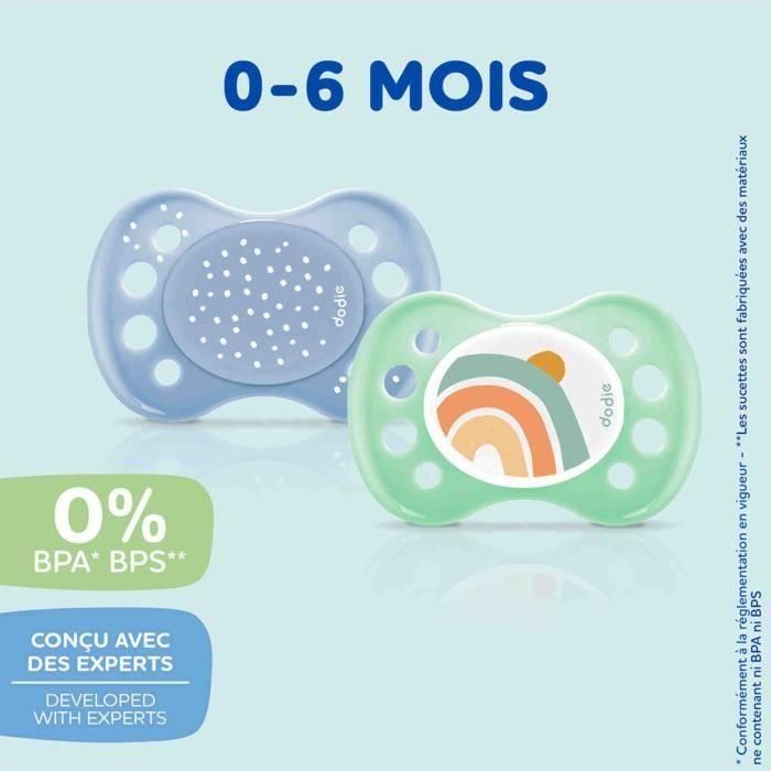 Dodie ES2 Chupetes MAM Anatómicos para Bebés de 0 a 6 Meses - Pack de 3 Unidades 2