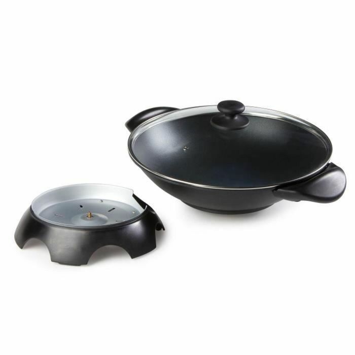 Domo DO8708W Wok Eléctrico - Negro - 1850-2200W - 5L - Antiadherente - Cubierta de Vidrio 2 Domo DO8708W Wok Eléctrico - Negro - 1850-2200W - 5L - Antiadherente - Cubierta de Vidrio 2