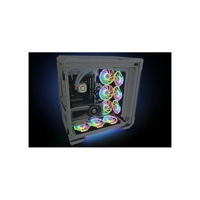 THERMALTAKE SWAFAN EX12 ARGB Sync (Negro) - Ventilador de 120 mm para carcasa de PC 4