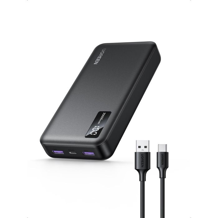 Ugreen Powerbank 10000mAh Carga Rápida Bidireccional Negro 1 Ugreen Powerbank 10000mAh Carga Rápida Bidireccional Negro 1
