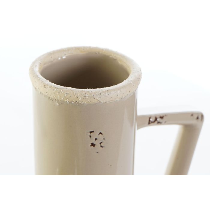 DKD Home Decor Jarrón Porcelana Verde Beige 13.5 x 22 x 17.5 cm (4 Unidades) 2
