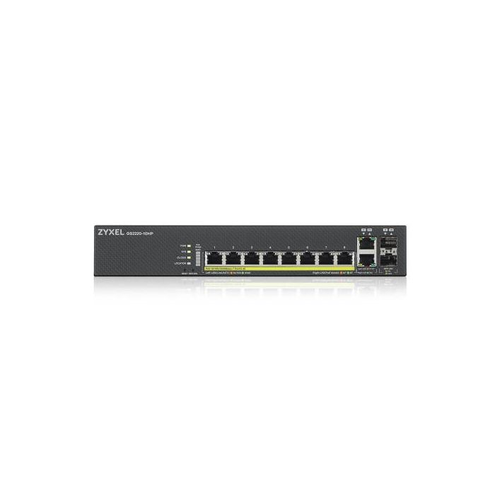 Zyxel GS2220-10HP-EU0101F Switch Gestionado L2, 10 Puertos Gigabit Ethernet, PoE, Negro 1 Zyxel GS2220-10HP-EU0101F Switch Gestionado L2, 10 Puertos Gigabit Ethernet, PoE, Negro 1