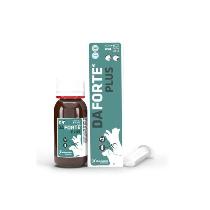 Daforte Plus Suplemento Intestinal para Perros y Gatos 20 mL - Attapulgita, Probióticos, Prebióticos para Sistema Digestivo