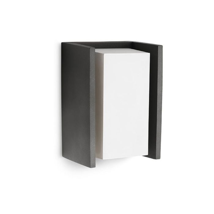 Philips Aplique led Bridge E27 15W 970 lm Antracita IP44 para Pared Aluminio 0 Philips Aplique led Bridge E27 15W 970 lm Antracita IP44 para Pared Aluminio 0