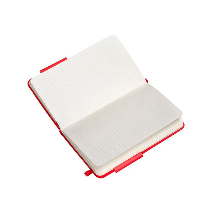 Cuaderno Con Gomilla Antartik Notes Tapa Dura A6 Hojas Rayas Rojo 100 Hojas 80 gr Fsc 8