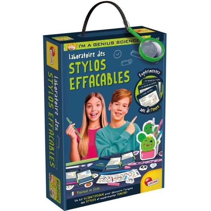 Laboratorio de bolígrafos borrables - Kit científico - Soy un genio - Bolígrafos personalizables, experimentos con tinta Laboratorio de bolígrafos borrables - Kit científico - Soy un genio - Bolígrafos personalizables, experimentos con tinta