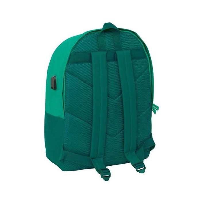 Safta Mochila 31x44x18 Cm Portátil 15,6" con USB y Diseño Real Betis Balompie 1