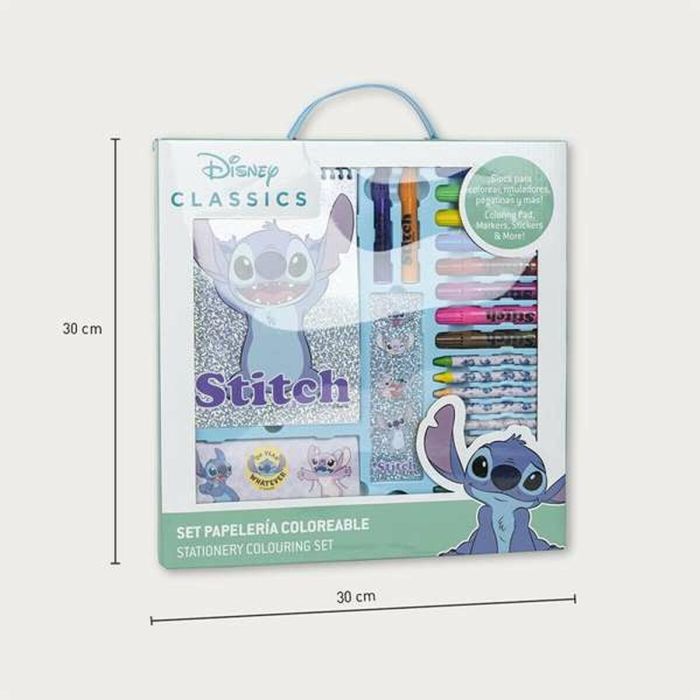 Conjunto de papelería coloreable stitch 30.0 x 30.0 x 2.5 cm 6 Conjunto de papelería coloreable stitch 30.0 x 30.0 x 2.5 cm 6