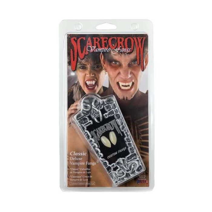 Scarecrow Colmillos de Vampiro S Talla Única para Adulto, Accesorios de Disfraz