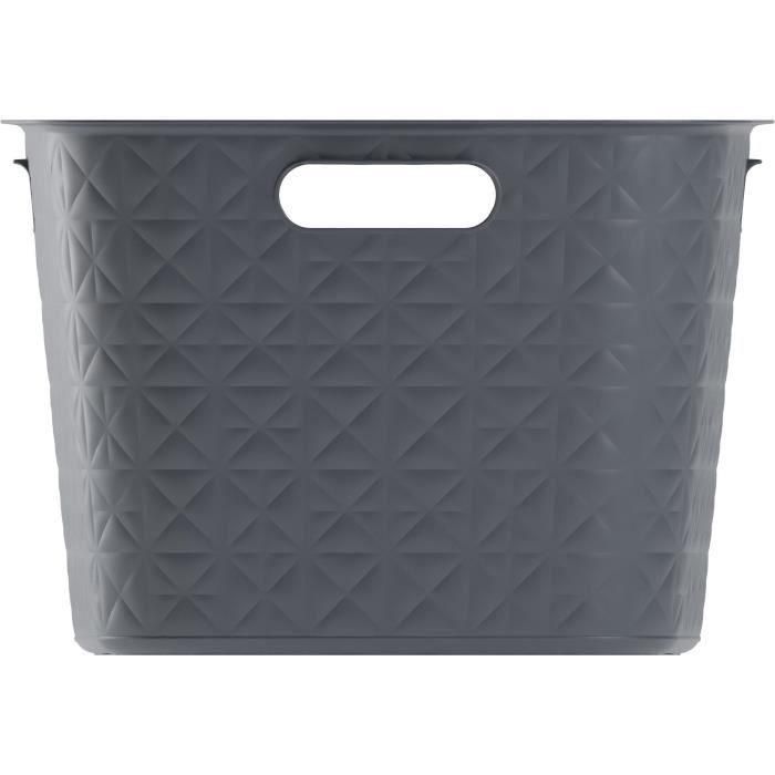 Curver CUR1728619300822 Cesta para la ropa sucia Softex 45 L Gris