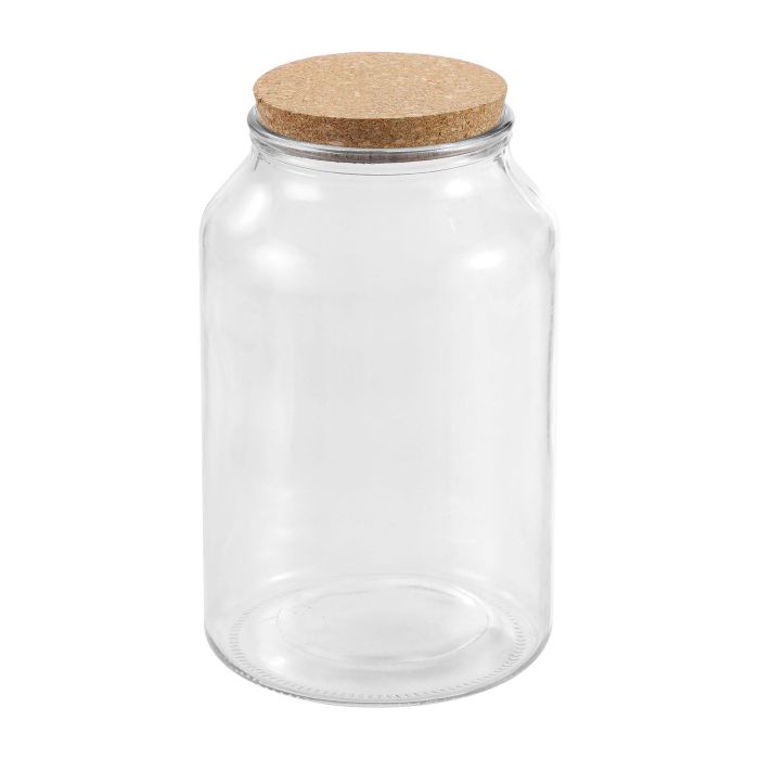 La Mediterranea Tarro de Vidrio con Tapón de Corcho 3800 ml (4 Unidades) 3