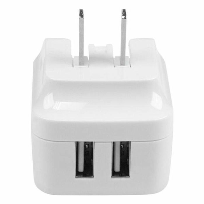 Cargador portátil Startech USB2PACWH Negro 65 W 1 Cargador portátil Startech USB2PACWH Negro 65 W 1