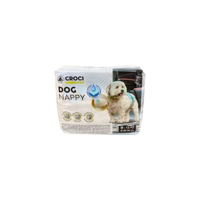 Nayeco Pañal para Perro Talla M (32-44 cm) - 12 Unidades
