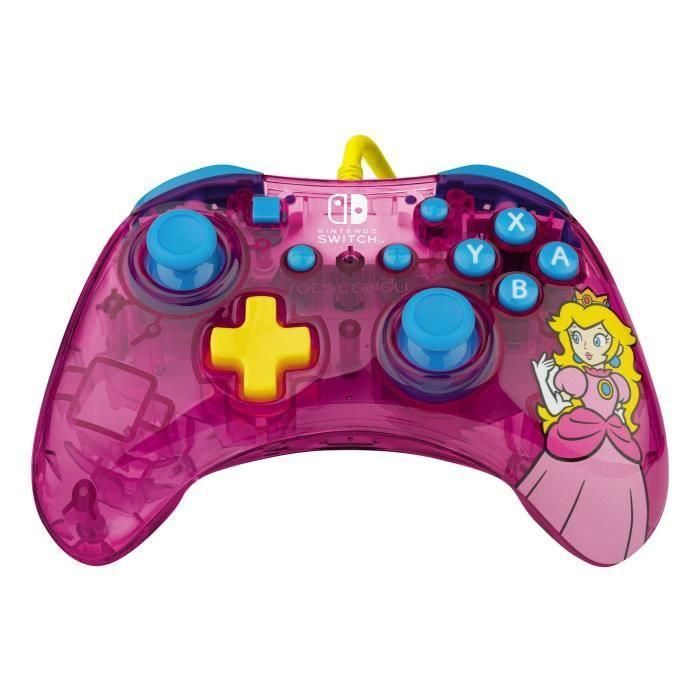 Gamepad - Nintendo Switch - Melocotón Rock Candy - Con cable - PDP - Rosa 1