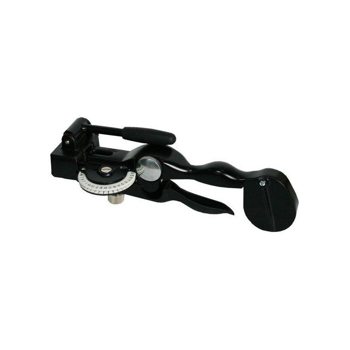 Dymo M1011 Rotuladora Industrial Manual para etiquetas de acero inoxidable y aluminio, con texto en espejo