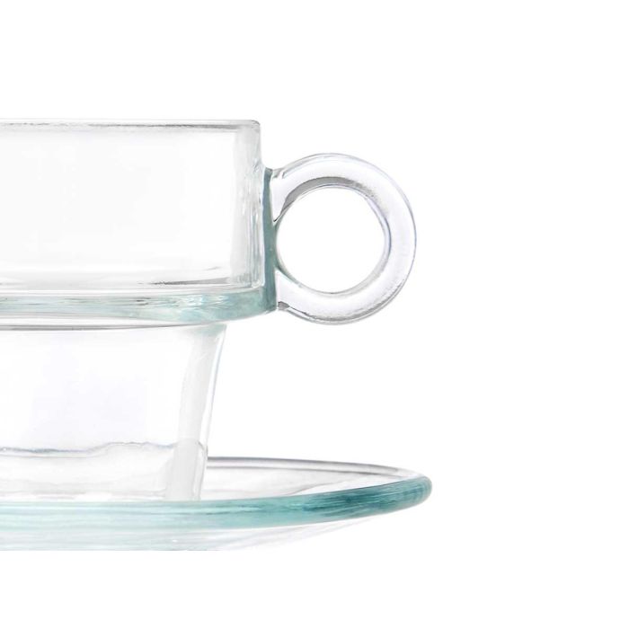 Taza Vidrio Cafe 90Ml Con Plato Vivalto 8X6CM (24 Unidades) 3 Taza Vidrio Cafe 90Ml Con Plato Vivalto 8X6CM (24 Unidades) 3