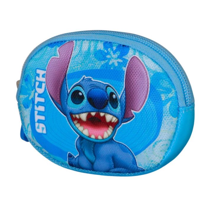 KARACTERMANIA Monedero Pill Aloha Stitch Disney, con cremallera y gancho, 12x8,5x1,5cm