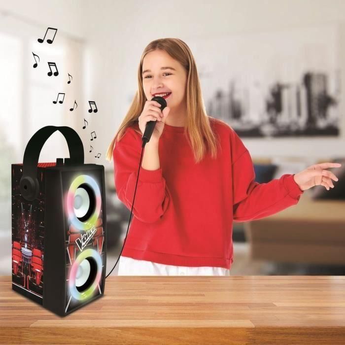 THE VOICE - Altavoz Bluetooth de moda - Portátil con micrófono y efectos de luz 4