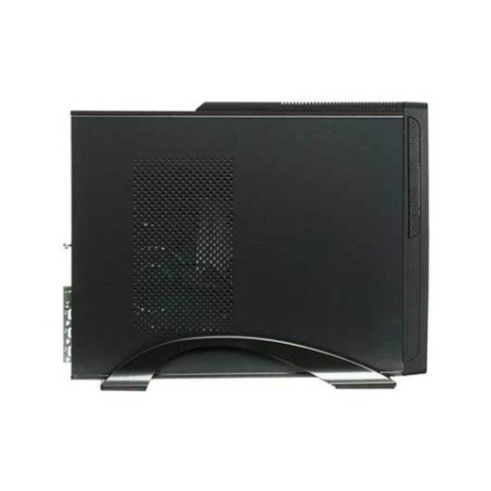 Unykach Caja de Ordenador Micro ATX Slim Negra con Fuente de Alimentación 450W Integrada, 2x USB 2.0, 2x USB 3.0, 1x USB Tipo-C 1
