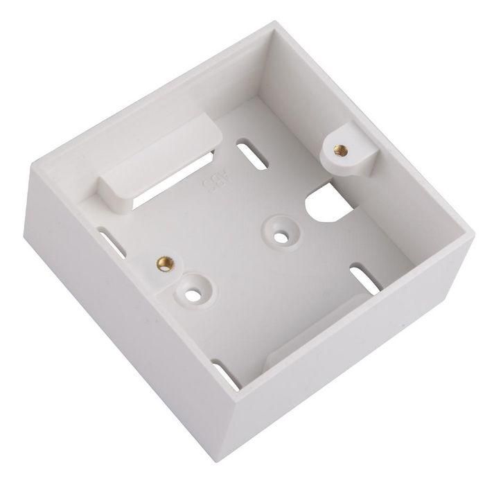 Lanview Back Box ABS 86x86x36mm para Placas de Red/Interruptor Estándar con Entradas de Cable Rompibles Lanview Back Box ABS 86x86x36mm para Placas de Red/Interruptor Estándar con Entradas de Cable Rompibles