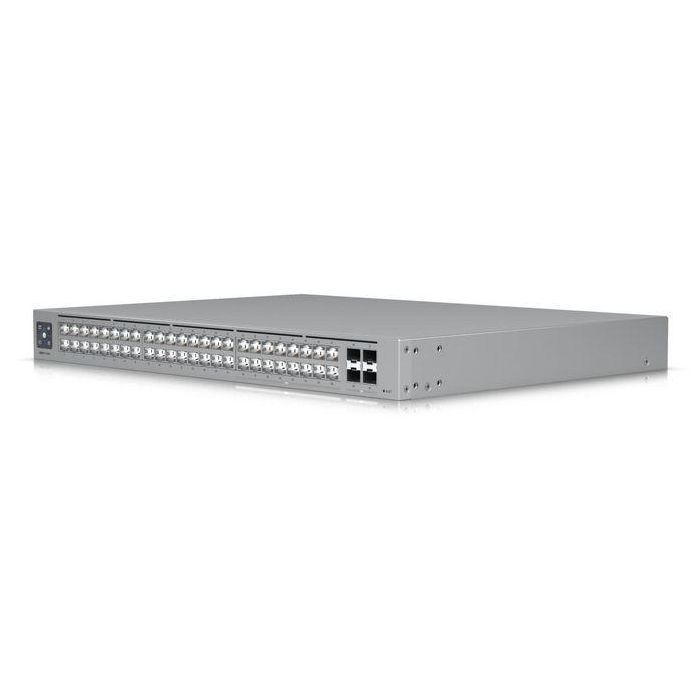 Ubiquiti UniFi Switch Enterprise XG 24 PoE 48 Puertos: 32 GbE, 16 2.5 GbE RJ45, 4 SFP+ 10G, Pantalla LCM, 224 Gbps 5