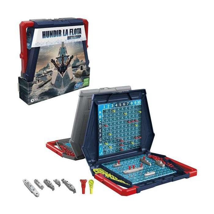 Hasbro Gaming F4527 Hundir La Flota | Juego de Mesa de Combate Naval Clásico | Estrategia | Español | Edad +7 años 4