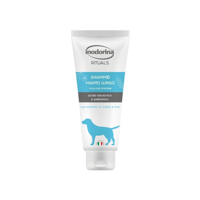 Inodorina Champú Rituals Pelo Largo 250ml con Malva y Linaza, Tonificante, Fortificante, Desenredante, Protección UV, Sin Parabenos