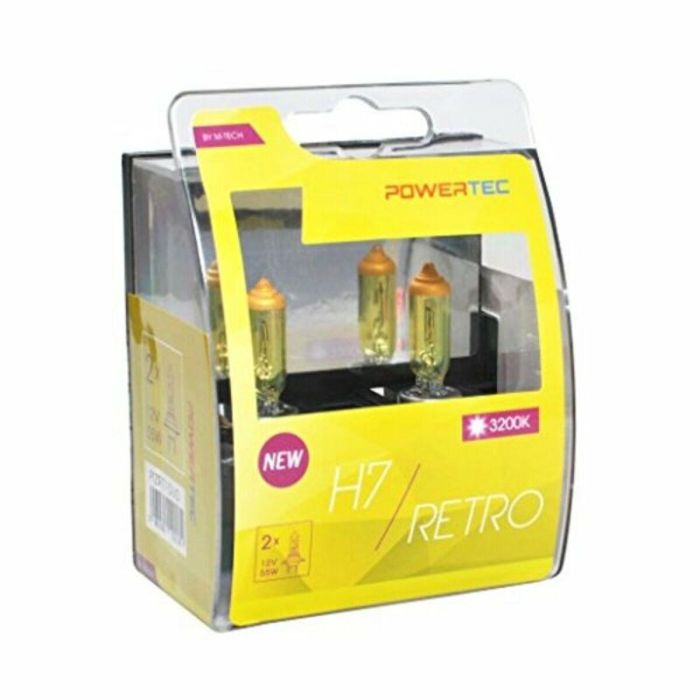 Bombilla para Automóvil M-Tech PTZRT7-DUO H7 12V 55W 3200K Retro Gold Bombilla para Automóvil M-Tech PTZRT7-DUO H7 12V 55W 3200K Retro Gold