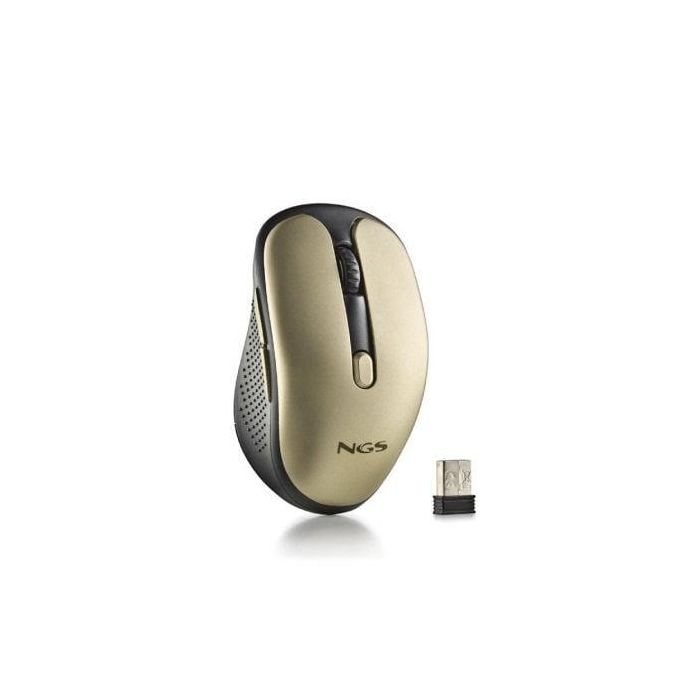 NGS EVORUSTGOLD Ratón Inalámbrico 2.4GHz RF Recargable 50h Teclas Silenciosas Ajustable 1600 DPI 5 Botones Compacto Diestro Dorado 3 NGS EVORUSTGOLD Ratón Inalámbrico 2.4GHz RF Recargable 50h Teclas Silenciosas Ajustable 1600 DPI 5 Botones Compacto Diestro Dorado 3