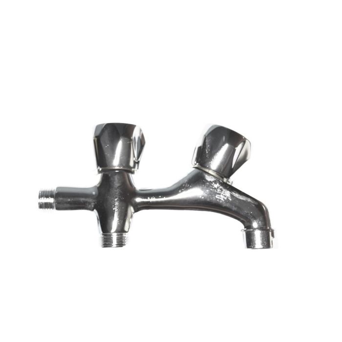 Edm Grifo de lavadora doble v/metal cromado 1/2" entrada 3/4" salida 0 Edm Grifo de lavadora doble v/metal cromado 1/2" entrada 3/4" salida 0