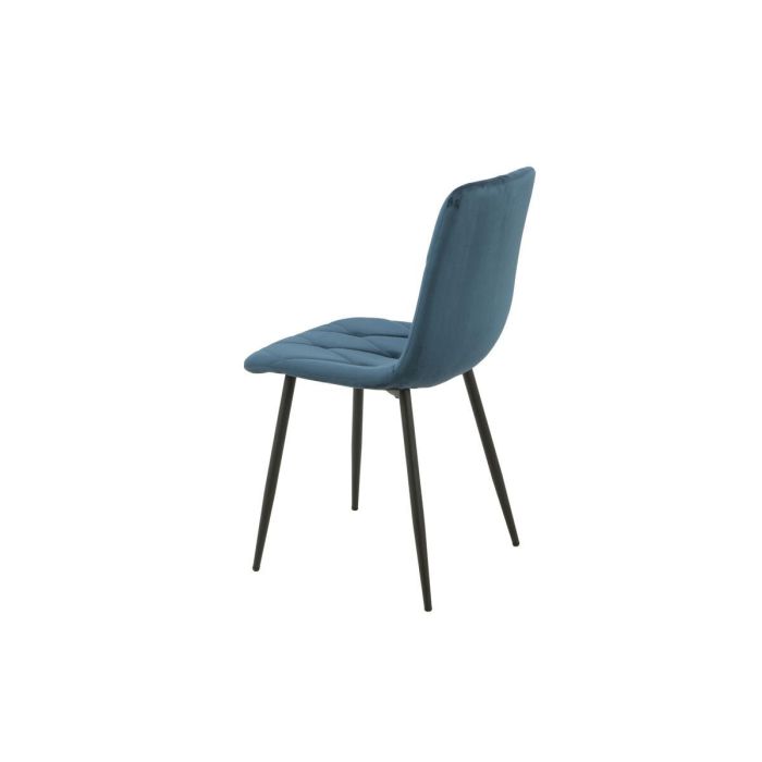 Silla Romimex Azul Terciopelo Metal 45 x 89 x 55 cm 2