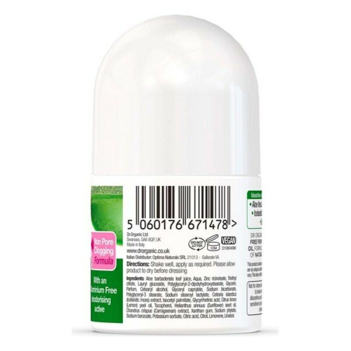 Dr. Organic Aloe Vera Desodorante Roll-On 50 mL 1 Dr. Organic Aloe Vera Desodorante Roll-On 50 mL 1