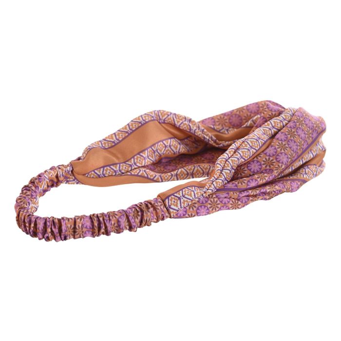 DKD Home Decor Accesorio De Pelo Menorca Mediterraneo Fucsia Naranja Poliester 8 x 20 x 20 cm Set 3 1