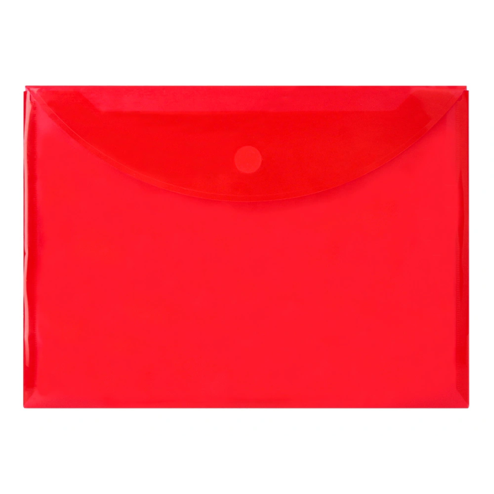 Liderpapel Carpeta Dossier A4 Cierre Velcro Roja Polipropileno 180 Micras 1