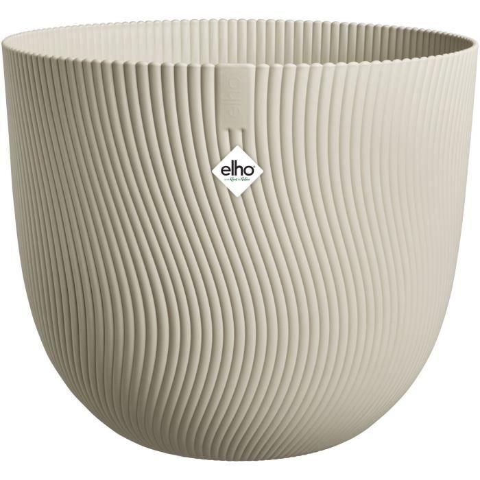 Maceta - ELHO - Sereh Round 40 - Beige - Ø 39 x H 33 cm - 100% reciclado Maceta - ELHO - Sereh Round 40 - Beige - Ø 39 x H 33 cm - 100% reciclado