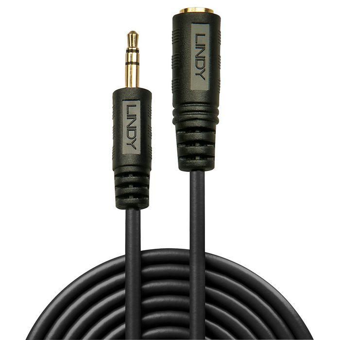 Lindy 10m Premium Audio 3.5mm Jack Extension Cable 1 Lindy 10m Premium Audio 3.5mm Jack Extension Cable 1