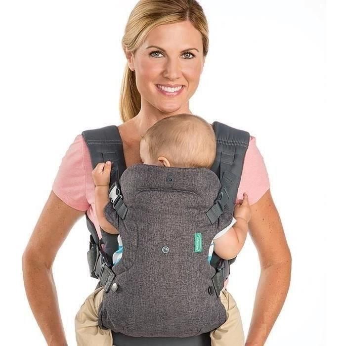 Infantino Portabebés Flip Ergo 4 en 1 Ergonómico Ajustable desde el nacimiento con reposacabezas y soporte de cuello lavable 3 Infantino Portabebés Flip Ergo 4 en 1 Ergonómico Ajustable desde el nacimiento con reposacabezas y soporte de cuello lavable 3