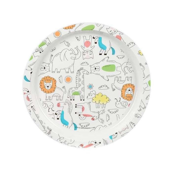 Set de vajilla infantil Safta Zoo Poliéster 26 x 26 x 9 cm 1