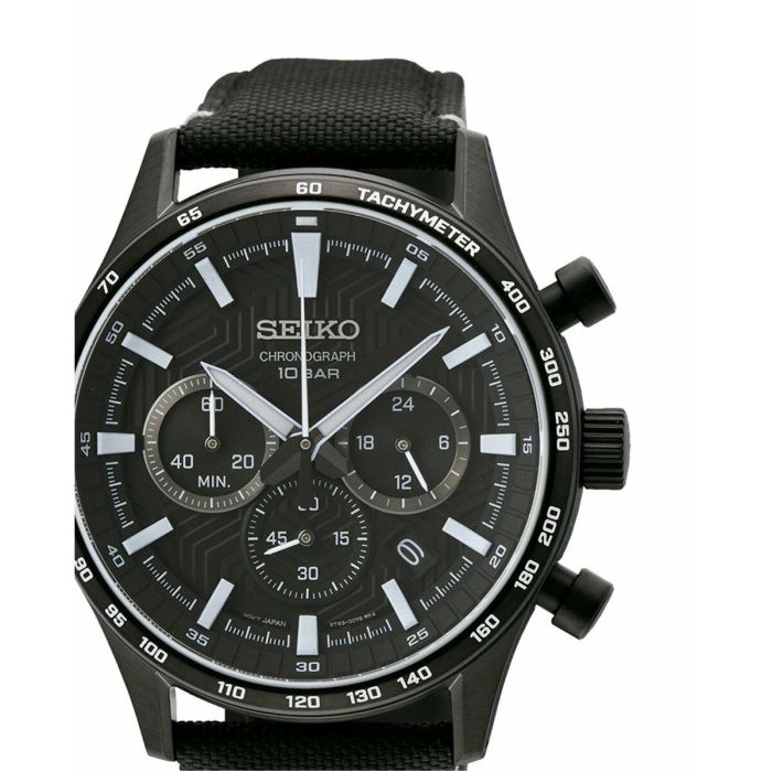 Reloj Hombre Seiko SSB417P1 Negro 2