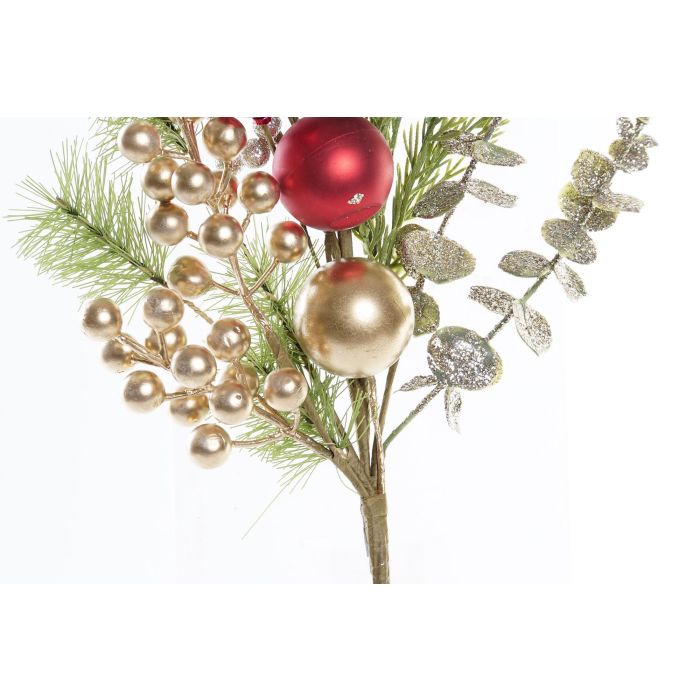 DKD Home Decor Rama Navidad Moderna Rojo Dorado Verde Marrón con Muerdago PVC Metal 6x70x12 cm (6 Unidades) 2 DKD Home Decor Rama Navidad Moderna Rojo Dorado Verde Marrón con Muerdago PVC Metal 6x70x12 cm (6 Unidades) 2