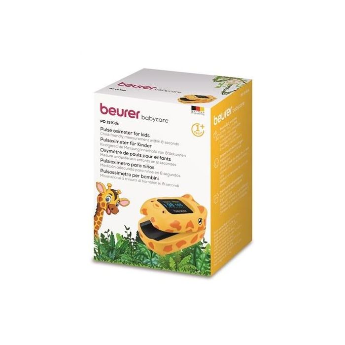 Beurer PO-13 Pulsioxímetro para Niños con Diseño de Jirafa - Mide Oxígeno en Sangre y Frecuencia Cardíaca 2 Beurer PO-13 Pulsioxímetro para Niños con Diseño de Jirafa - Mide Oxígeno en Sangre y Frecuencia Cardíaca 2