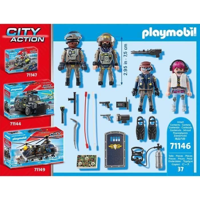 Playmobil Figuras de Acción Fuerzas Especiales City Action. Juguete para Niños de 5 Años en Adelante. 5