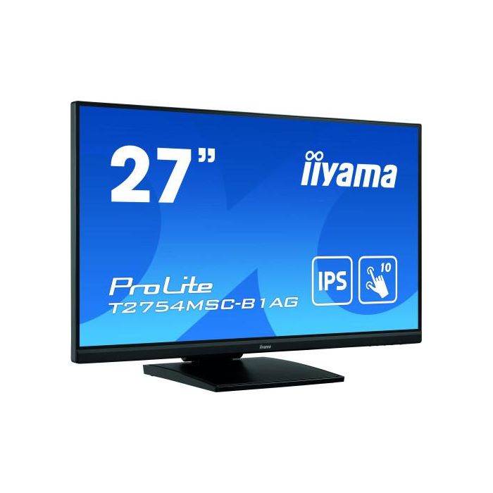 Iiyama Monitor Táctil 27" Full HD IPS T2754MSC-B1AG, Pantalla Táctil Capacitiva, 1920x1080, Altavoces, HDMI, VGA, USB 3.0, Ajuste de Altura 1 Iiyama Monitor Táctil 27" Full HD IPS T2754MSC-B1AG, Pantalla Táctil Capacitiva, 1920x1080, Altavoces, HDMI, VGA, USB 3.0, Ajuste de Altura 1