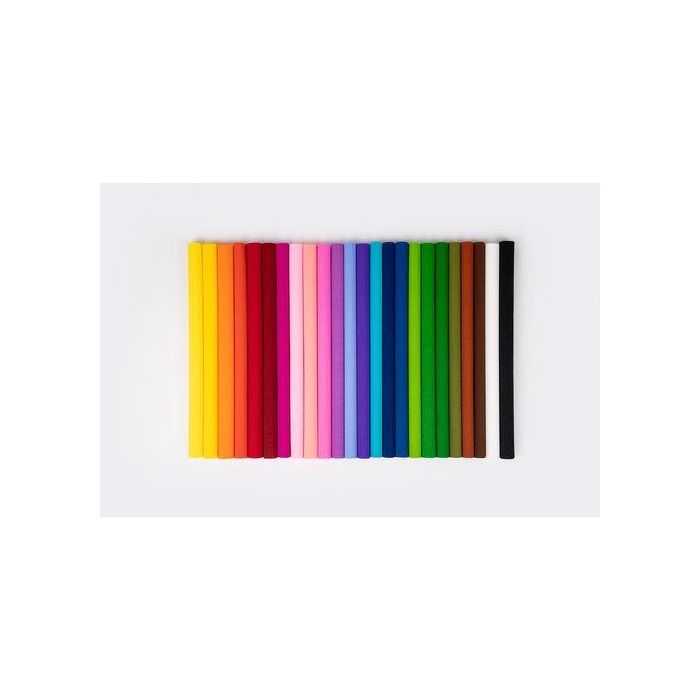 Sadipal Rollo de Papel Crepé 0,50x2,50M Marrón Fuerte - 10 Unidades